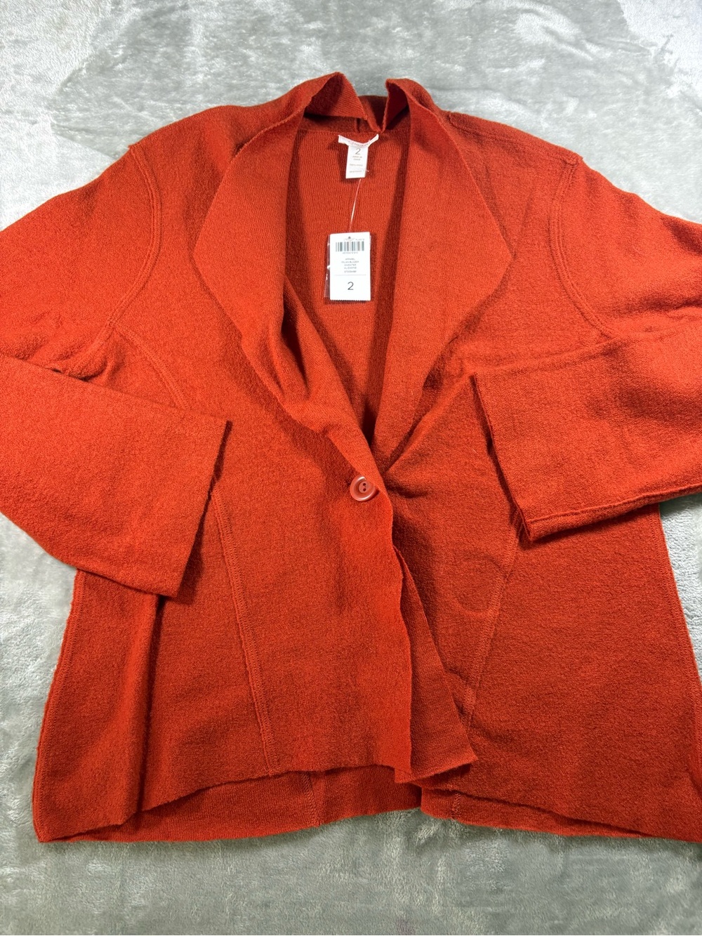 Chico’s Boiled Wool Cardigan Size Large NWT